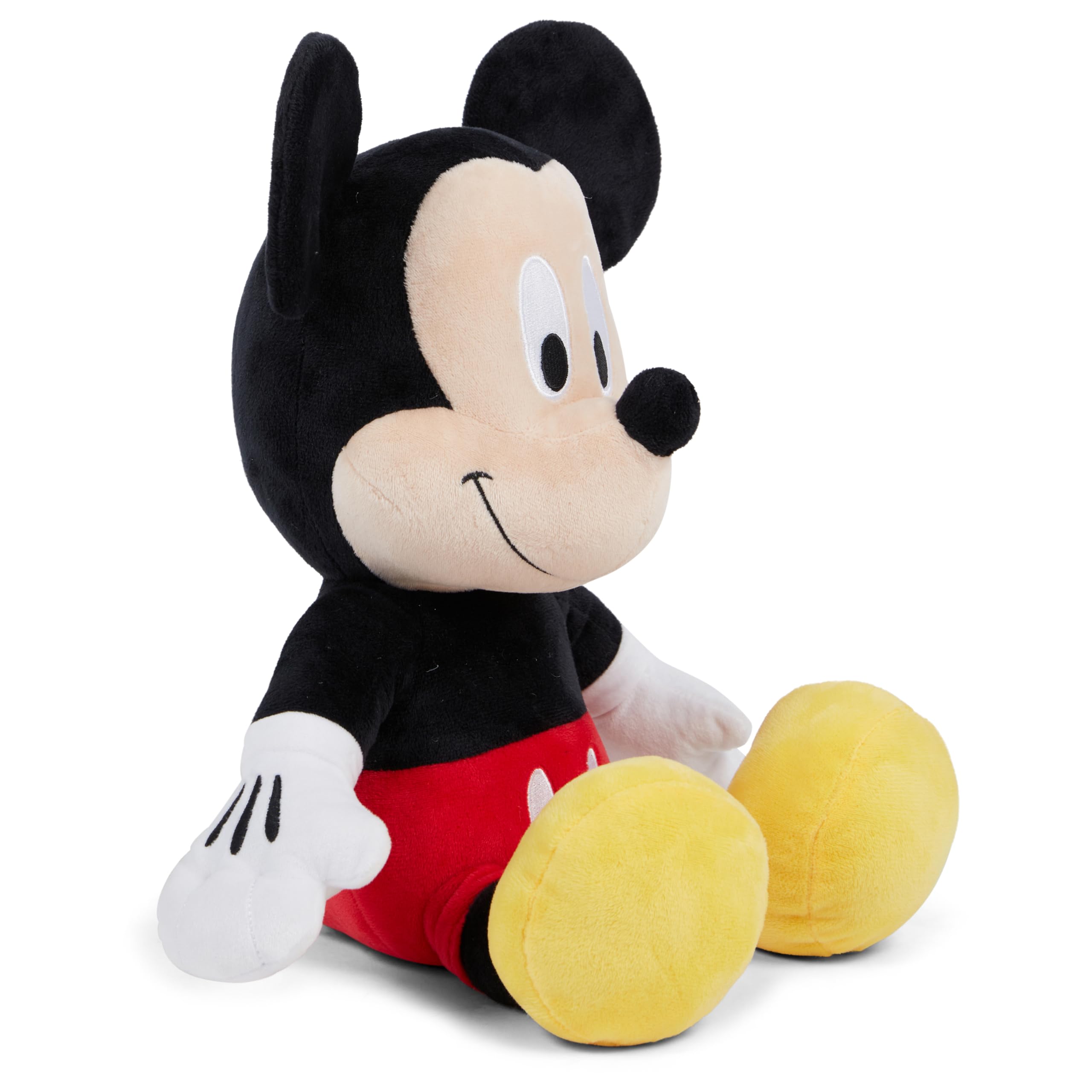 Disney - Peluche ufficiale Topolino per bambini, peluche con texture sfocata e dettagli ricamati, orecchie flessibili, peluche adatto a tutte le età misure 38,1 cm (10)
