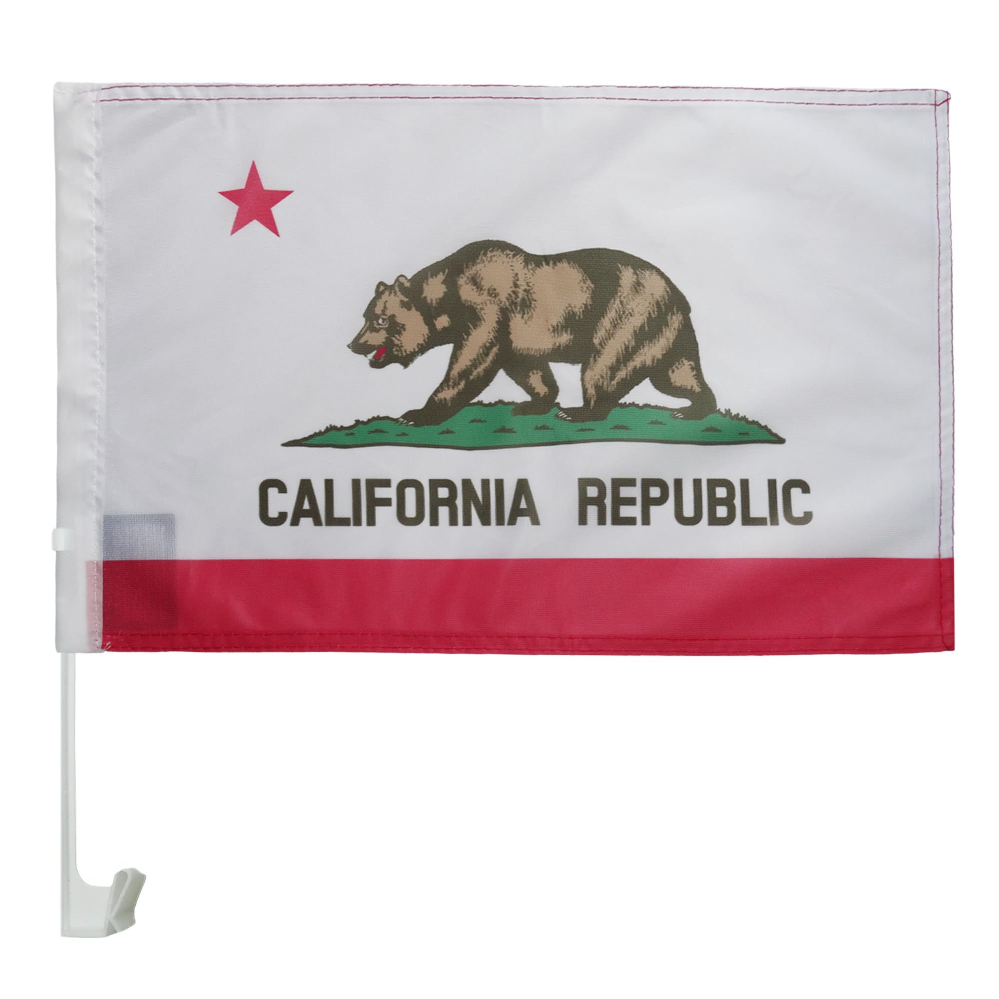 AZ FLAG Drapeau Californie Voiture 45x30 cm 100% Polyester PVC Attaches