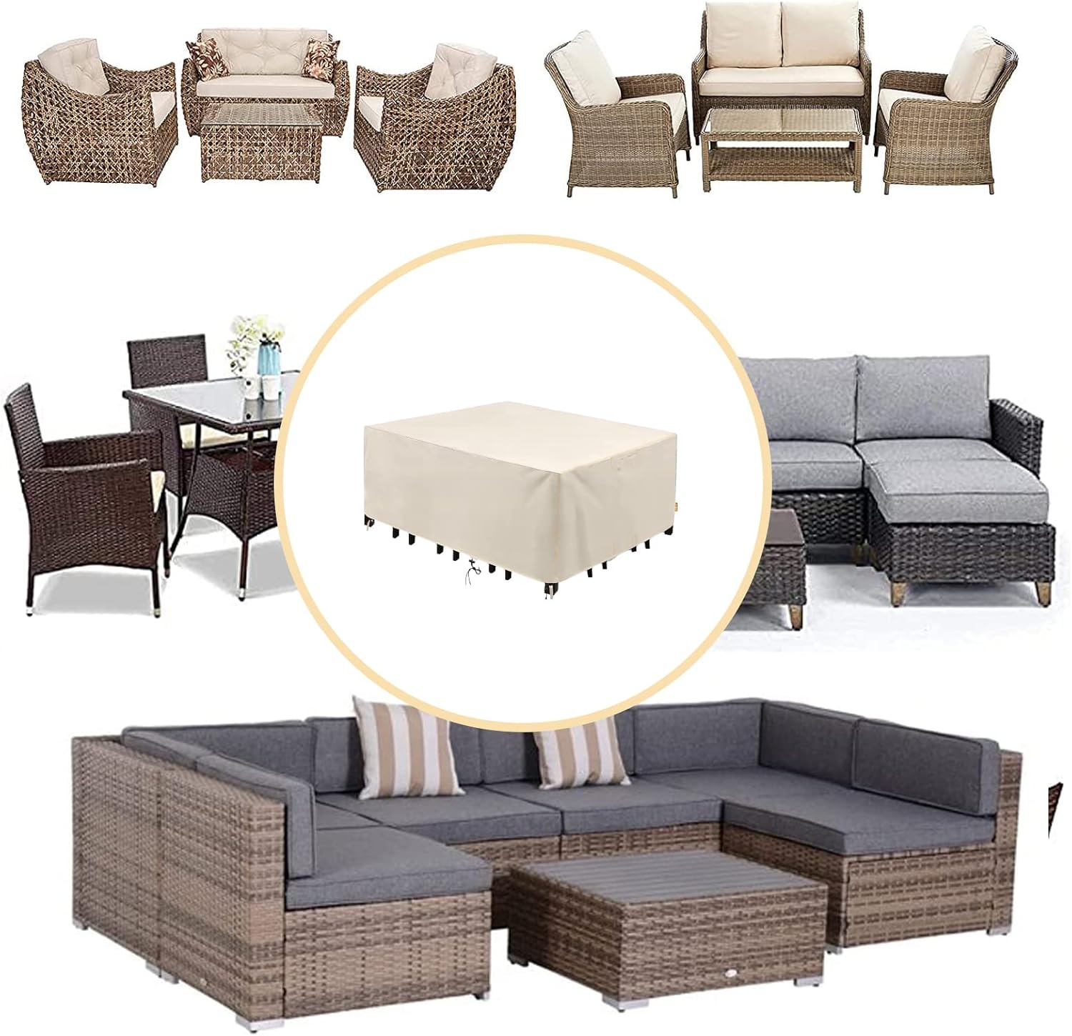 BQKA クロシェ ニット ラグ ビンテージ 白 ダイヤ 幾何学模様 R BQKA