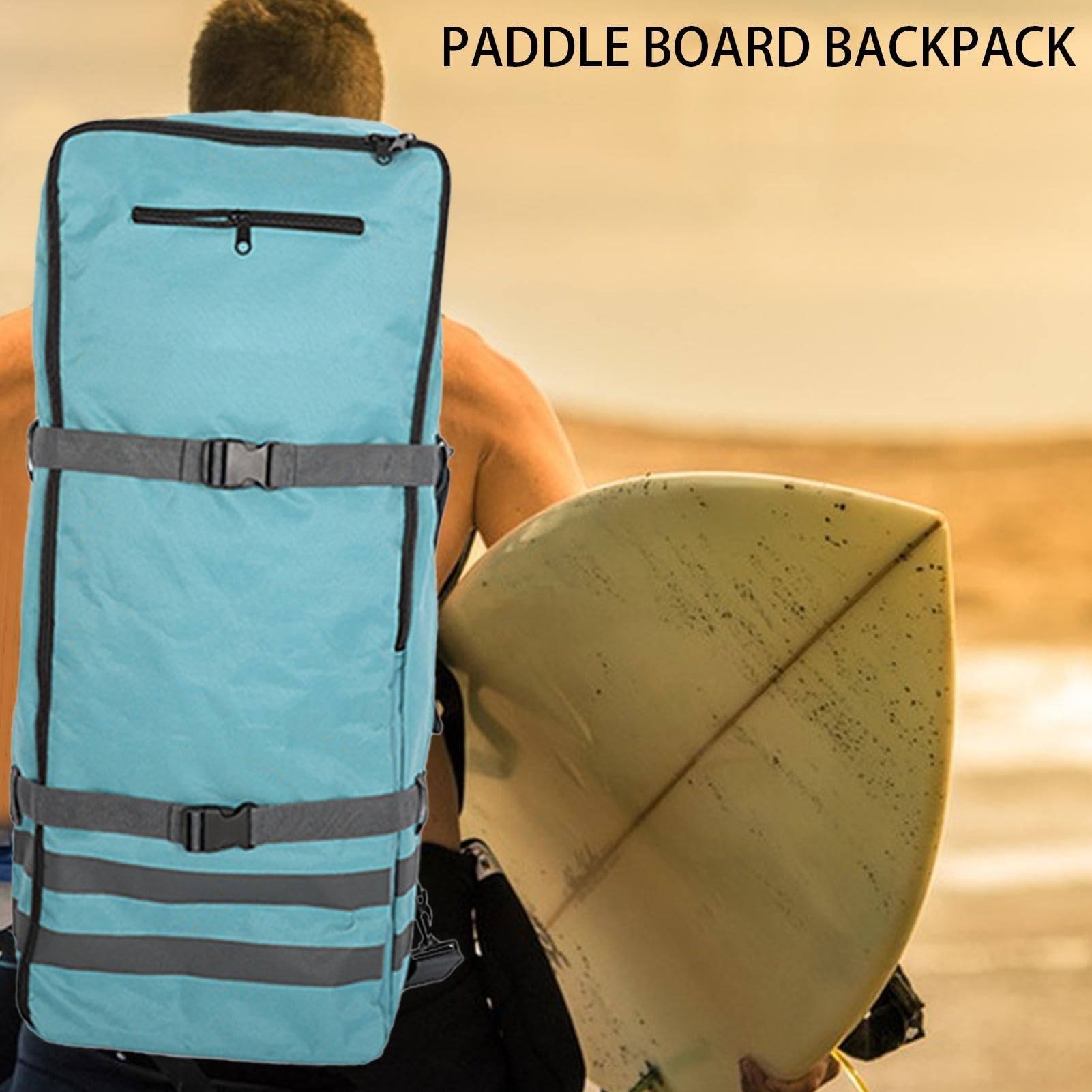 Su-p Rucksack, Paddle-Board-Taschen-Rucksack, Aufblasbarer Kajak-Rucksack, 84 L, Großes Fassungsvermögen, Wasserdicht Tragbare Aufblasbarer Paddleboard-Rucksack, Verstellbare Schultergurte