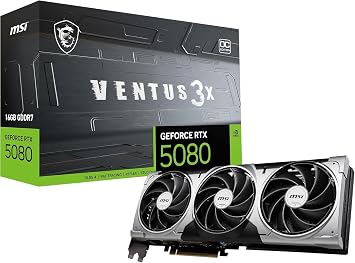 MSI GeForce RTX 5080 16G VENTUS 3X OC Graphics Card VD9013
