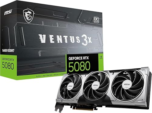 MSI RTX 5080 VENTUS 3X OC 16GB GDDR7