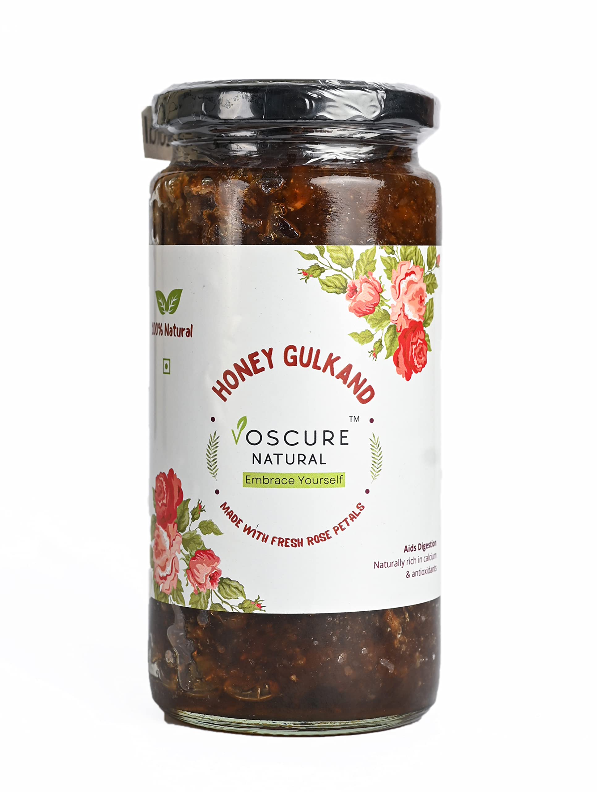 Voscure Natural- Honey Gulkand | Rose Petal Preserve | Sweetened Using Raw Honey | No Added Sugar | Rose Petal Jam | Sun Cooked (500G) (B0BQ6MHFLM) Amazon Price History, Amazon Price Tracker