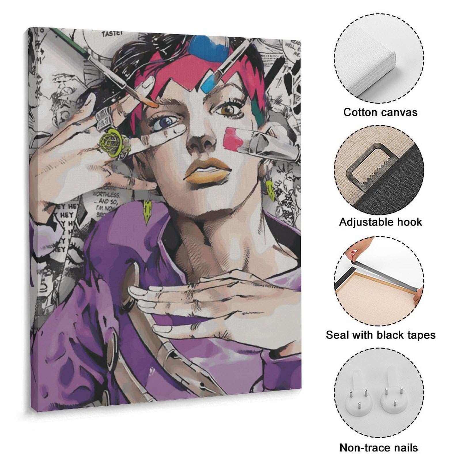 ジョジョ　アートデリ　キャンバスボード　岸辺露伴 ジョジョ アートデリ キャンバスボード 岸辺露伴