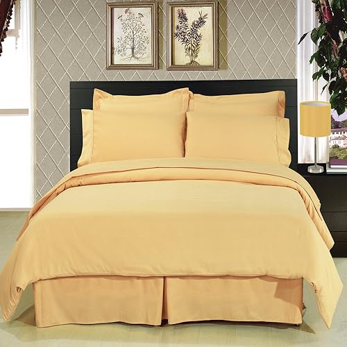 Royal Hotel - Juego de funda de edredón ligera y ultrasuave, sin arrugas, doble cepillado, funda de edredón sólida con cierre de botón y 2 fundas de