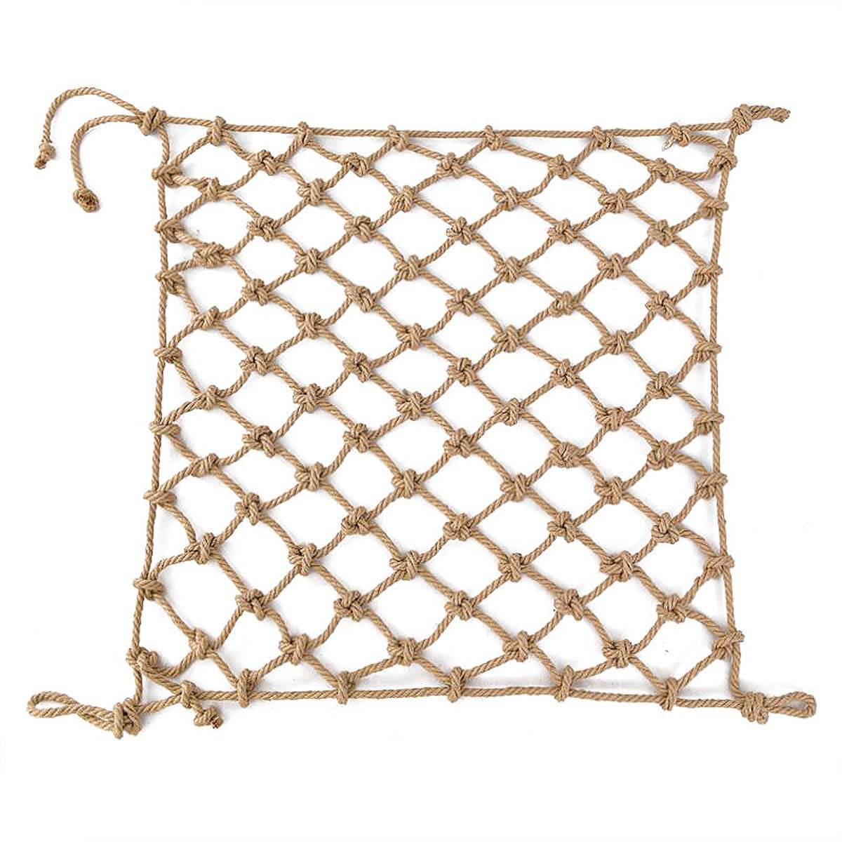 Rete Di Corda Di Canapa, Rete Di Sicurezza for Bambini Rete Di Protezione for Ringhiera Delle Scale Rete Di Recinzione for Coprire Il Balcone Rete Di Decorazione Ristorante Rete Di Corda for Carico