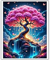 Vista 7 de HITO Pintura lunar por números para adultos, pintura por números para adultos principiantes, pintura solar por números para regalo, decoración