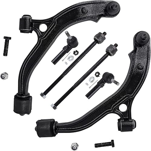 Miniatura 73 de Detroit Axle - Kit de brazos de control delanteros de 6 piezas para Toyota Corolla 2014-2019, 2 brazos de control inferiores con rótulas, 2 varillas