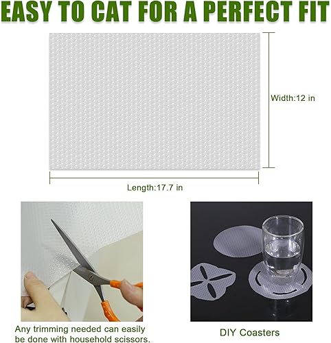 Miniatura 3 de Revestimientos para refrigerador, 7 alfombrillas de EVA para refrigerador, estantes lavables, para cajones, cocina, armarios, mesa, verduras,