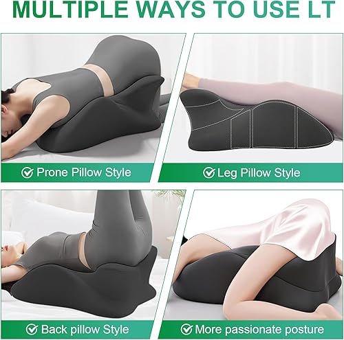 Miniatura 5 de Almohada ergonómica de cuña de espuma viscoelástica, almohada propensa para dormir, almohada de lectura para cama, soporte ergonómico para dolor de