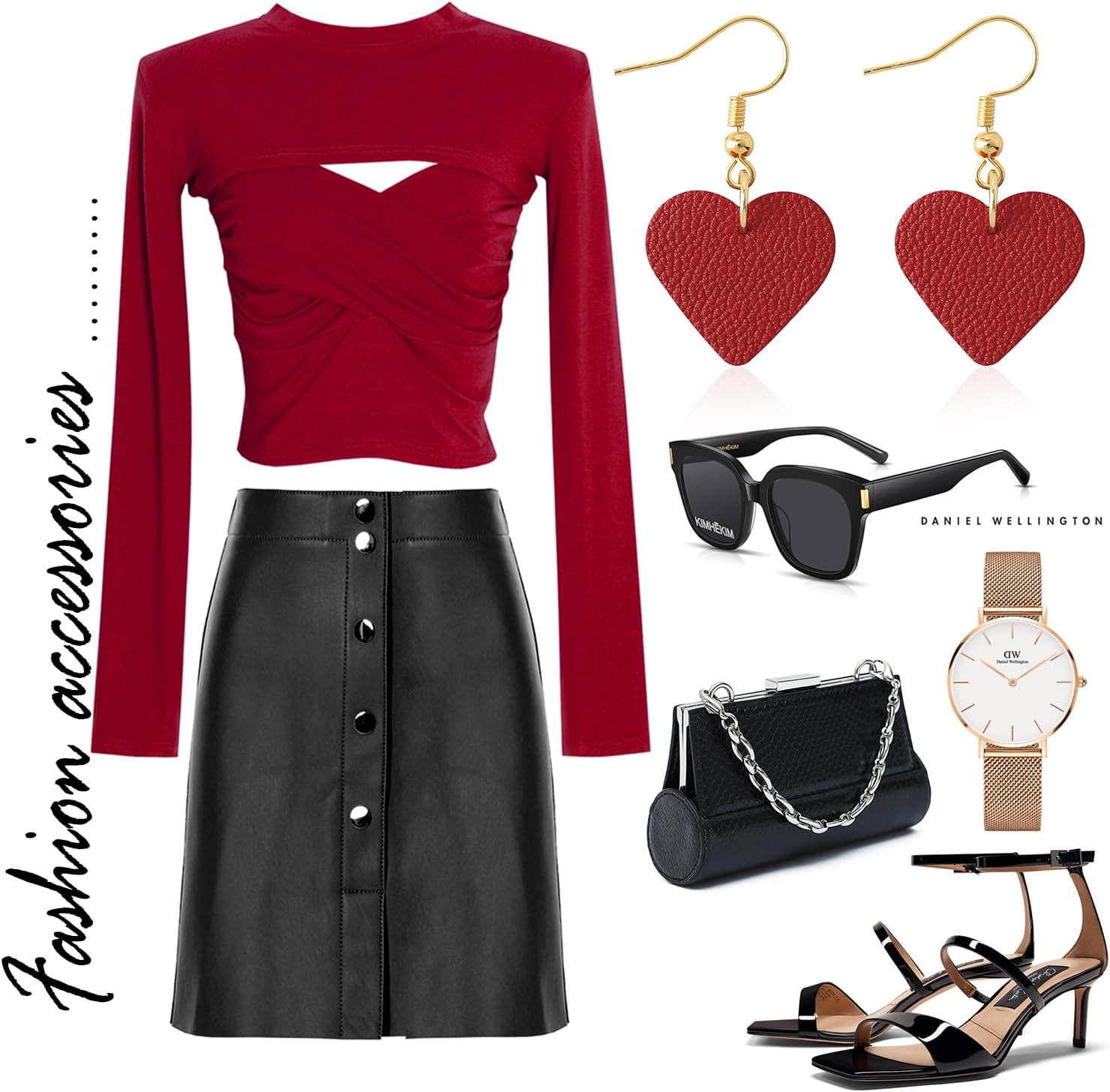 KINIVA Heart Earrings for Women,Trendy Heart Dangle Drop Earrings for Party Prom,Christmas Valentines Jewelry Gifts for Her - Image 5