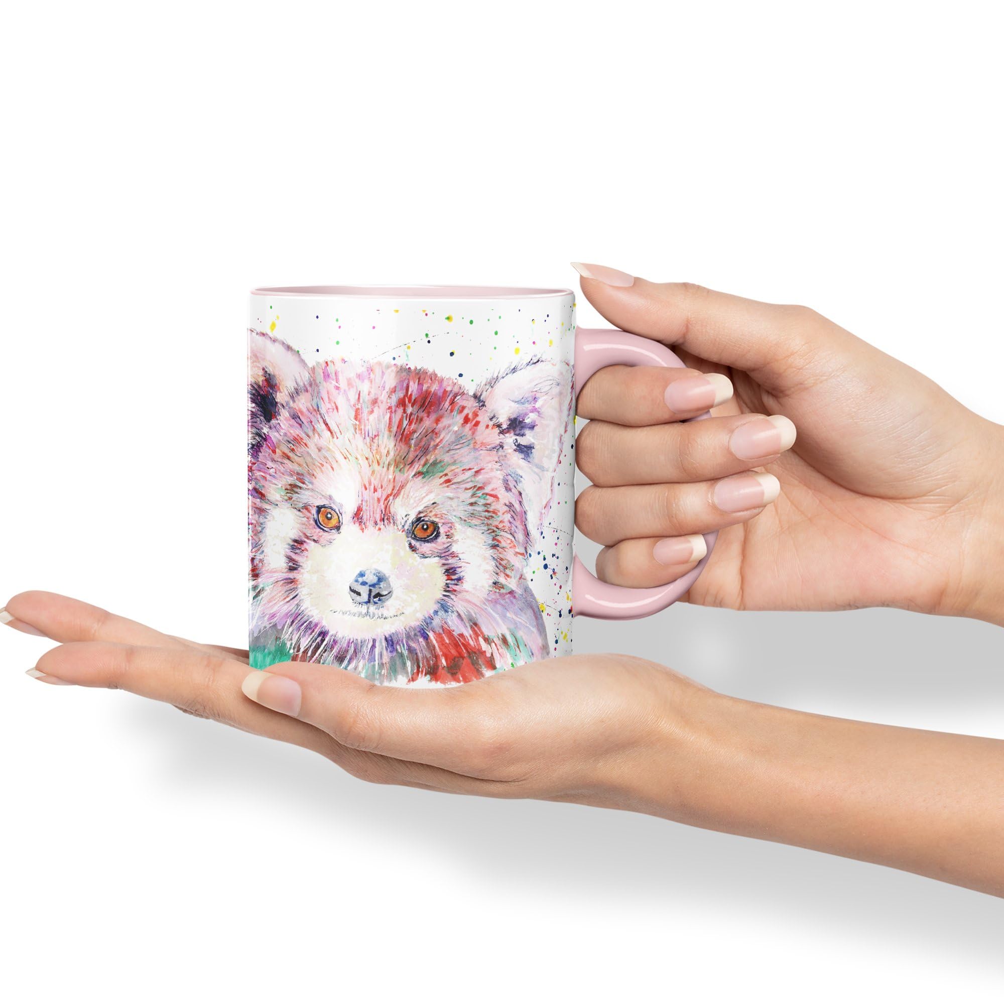 Roter Panda Tasse Aus Keramik, 500 Ml – Niedliches Kopf-Design, Perfekt Für Kaffee, Tee Oder Kakao