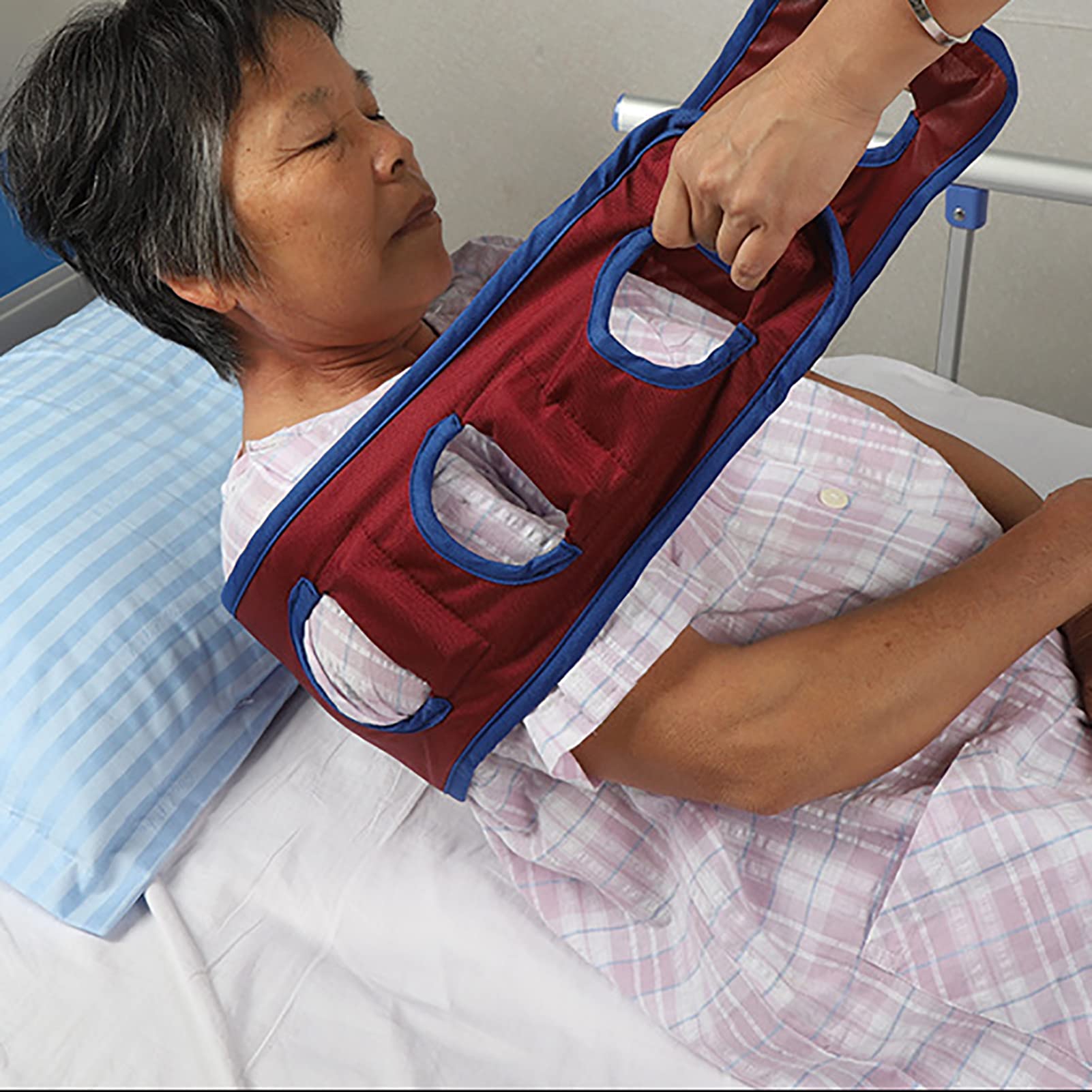 Cinturones de Marcha para Personas Mayores, diseño de Curva de Espalda ensanchada y Mejorada, arnés de Transferencia para Pacientes postrados en Cama, Dispositivo de Asistencia de Seguridad para