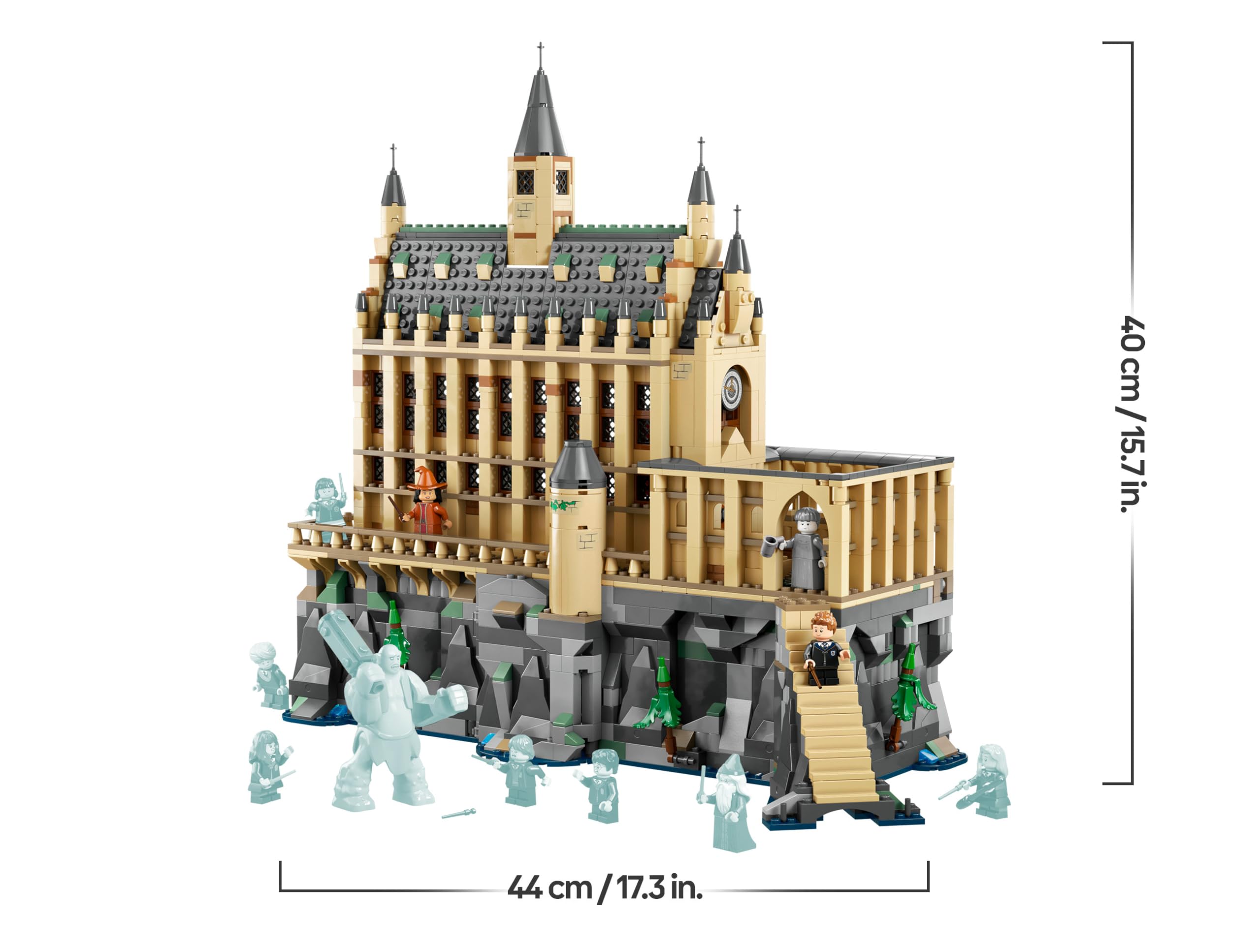 LEGO Harry Potter Castello di Hogwarts: Sala Grande, Giocattolo da Collezione con 11 Minifigure tra cui Hermione Granger, Giochi Fantasy per Bambini e Bambine da 10 Anni, Idea Regalo Magica 76435