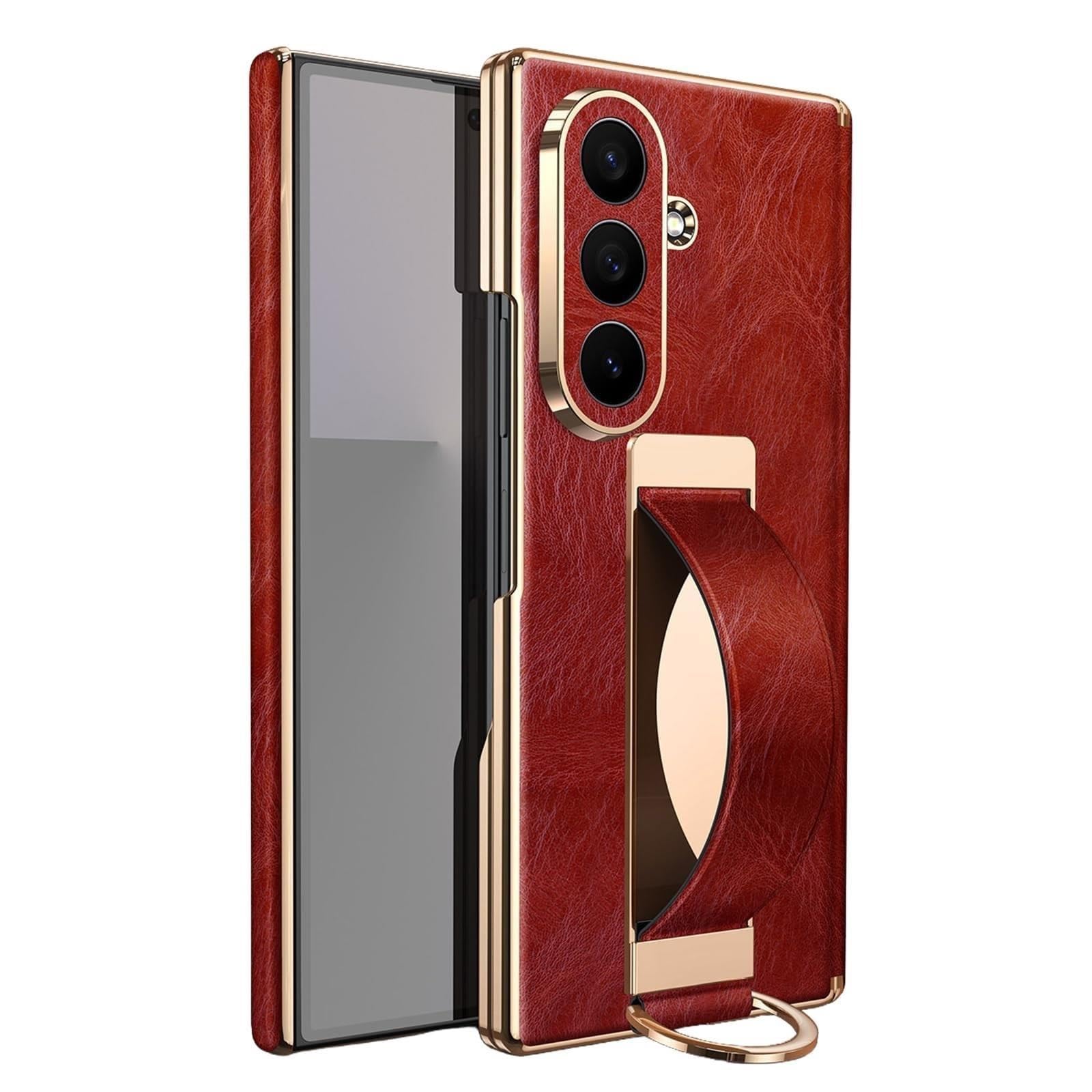 Custodia Per Samsung Galaxy Z Fold 8 Ultra, Pelle Vera Ultra Sottile Case