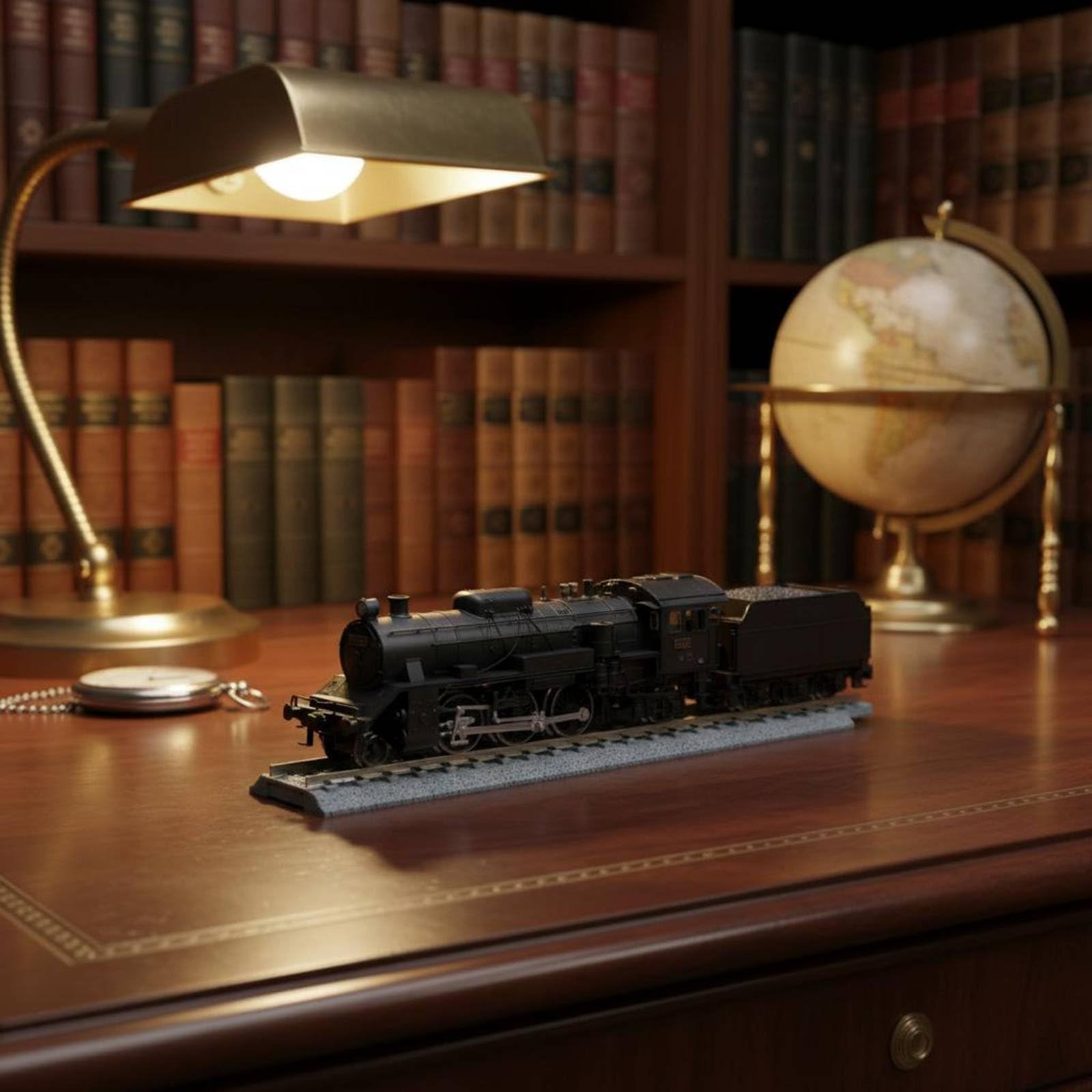 Eisenbahn Zugfigur Miniatur Deko Modell Nachbildung Sammlerstück Vintage für Sammlung Büro Regal, Typ 8620-58654