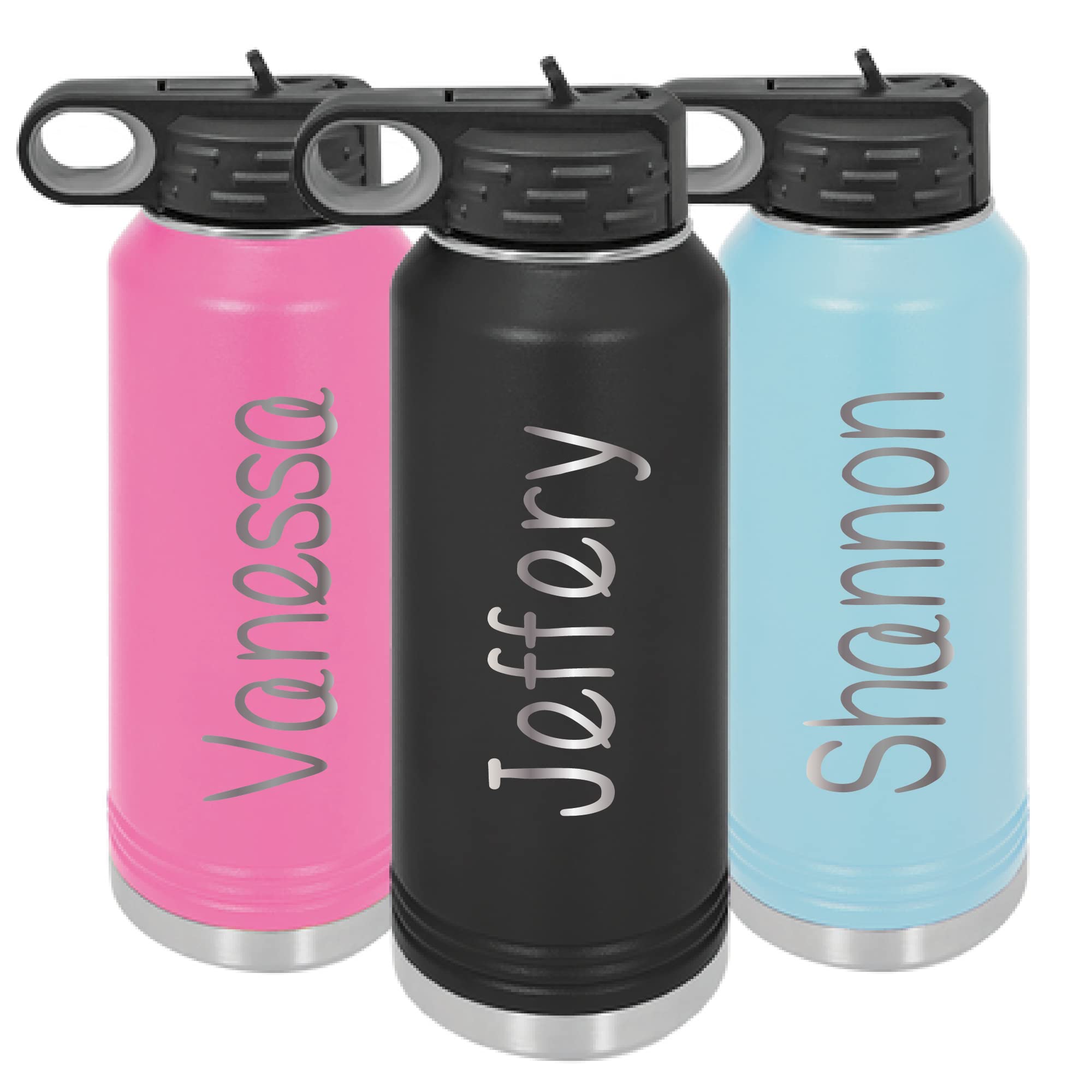 32 oz Personalized Water Bottle - XL Water Bottle with Name - Sports Water Bottle - Kids Water
