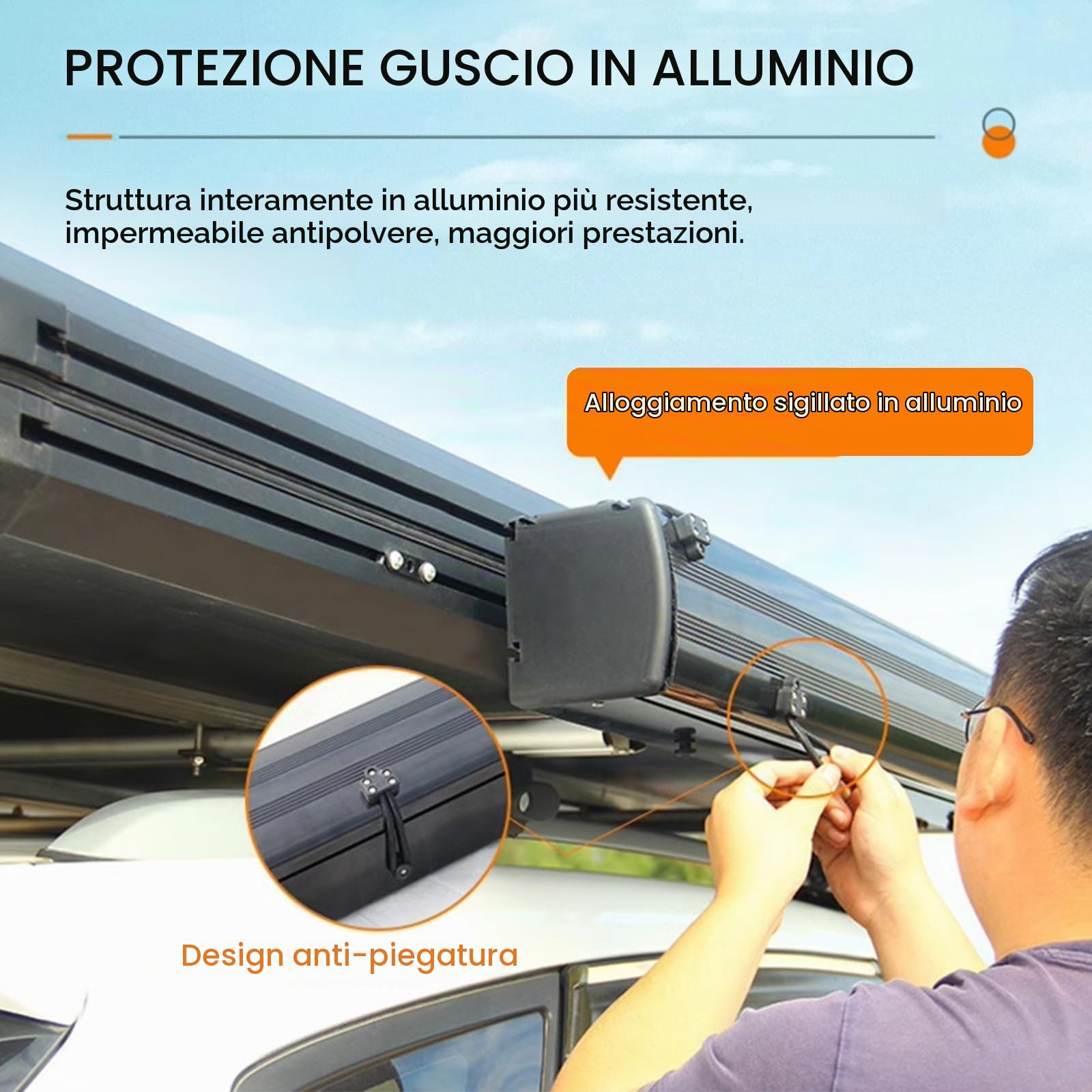 Tenda da Doccia con Tetto - WC Rifugi per La Privacy da Campeggio SUV Doccia Laterale per Auto, Spogliatoio Esterno Tenda da Doccia Bagno Tende Istantanee, Striscia Luminosa a LED