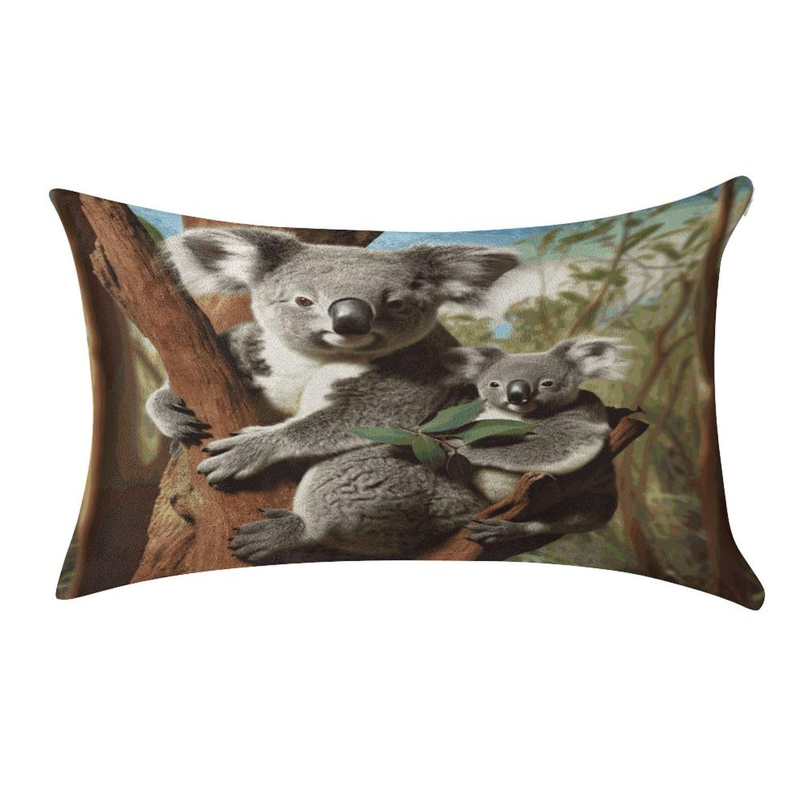 Fekiloot Style Koala Family Pillow Covers Home Decor Pillow Cases
