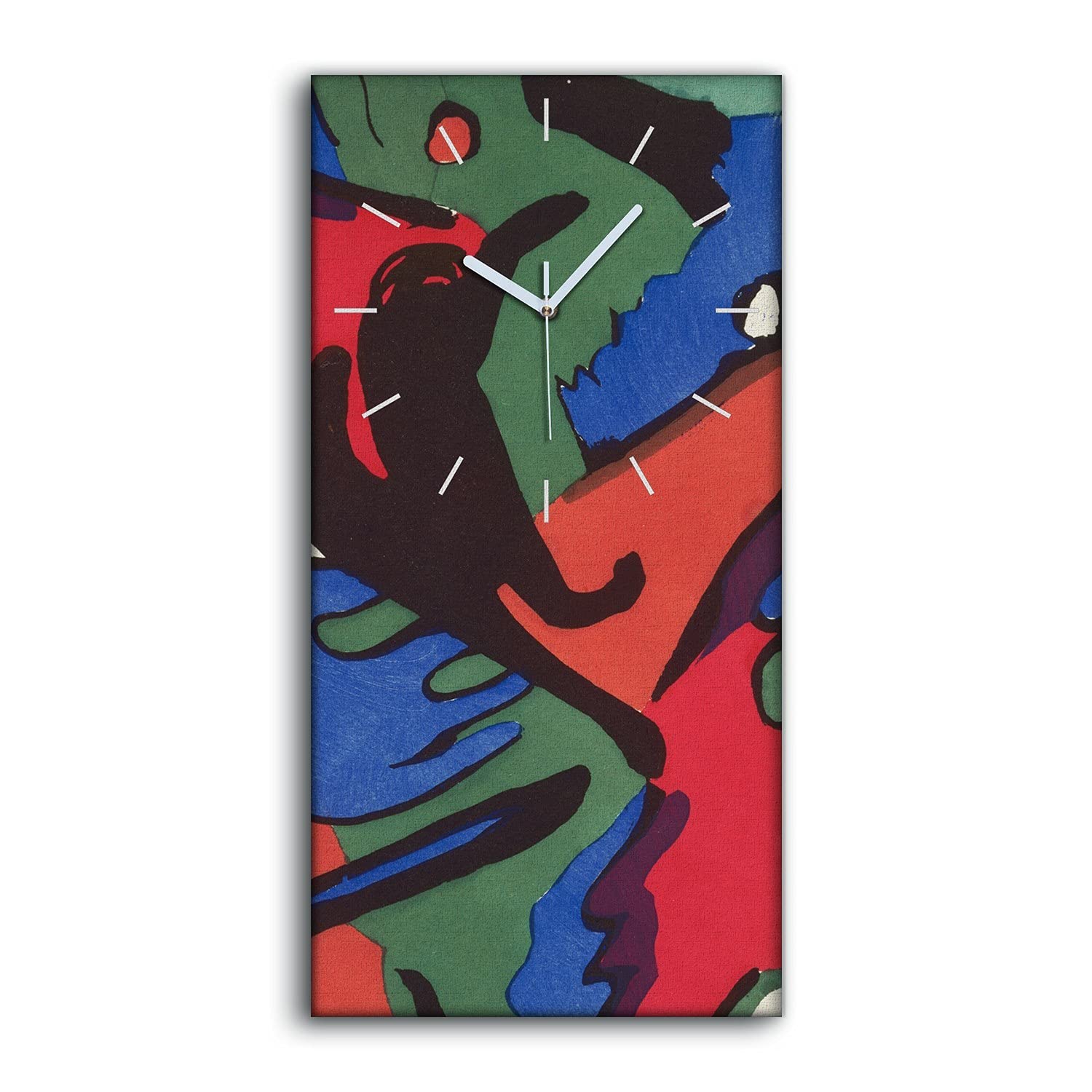 Horloge sur toile silencieuse pour chambre tableau moderne contre le bruit