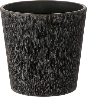 Richell Botany Bark Pot Cover, 18 Shape, Dark Gray