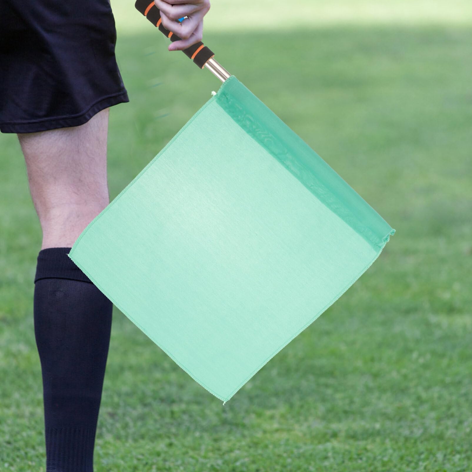 BESPORTBLE Referee Flag Hand Flag Red and Green Flag Sponge Handle Special Patrol Linesman Linesman Flag Performance Official Flag for Sports Events Soccer Football Hockey Training Match
