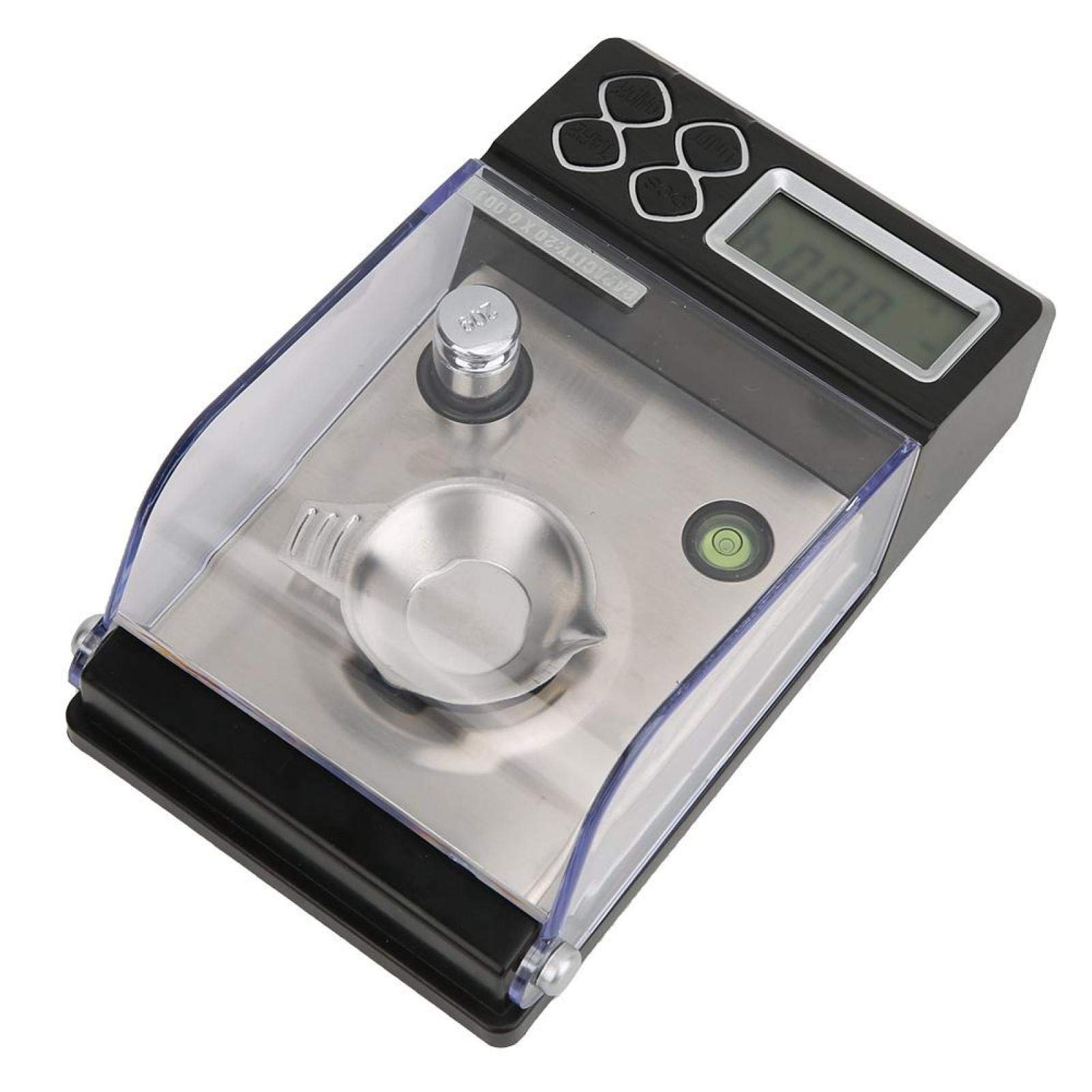 Escala de miligramos digital profesional de alta precisión 20 g/0,001 g Mini balanza electrónica de polvo Escala de oro Joyas de oro Escala de quilates Peso digital(20g/0.001g)
