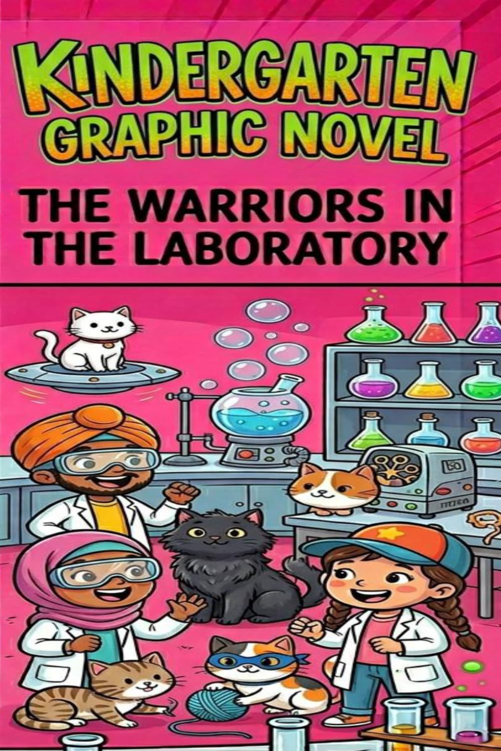 kindergarten graphic novels: The warriors in the laboratory
