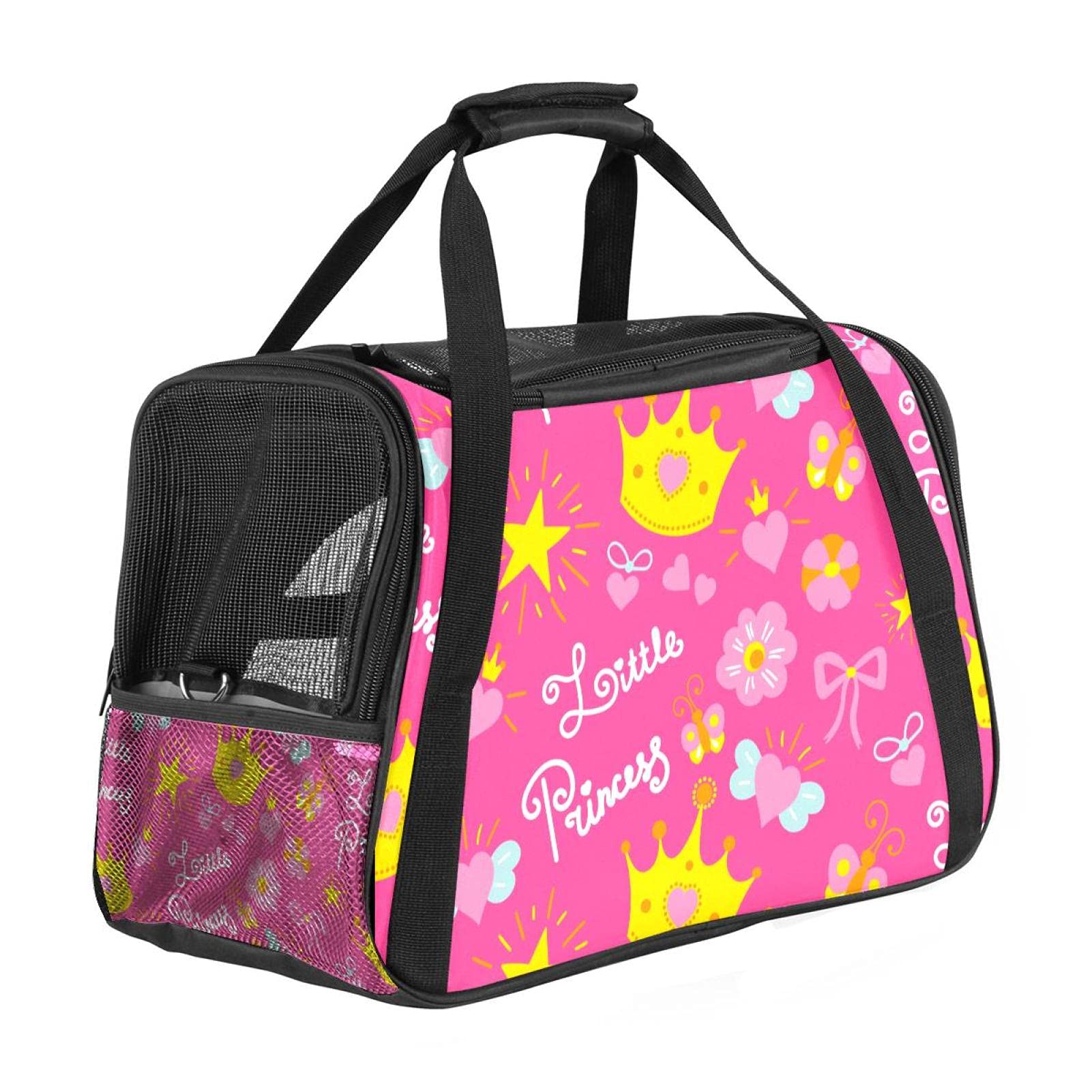 Sac de transport pour animal chat chien lapin imprimé couronnes