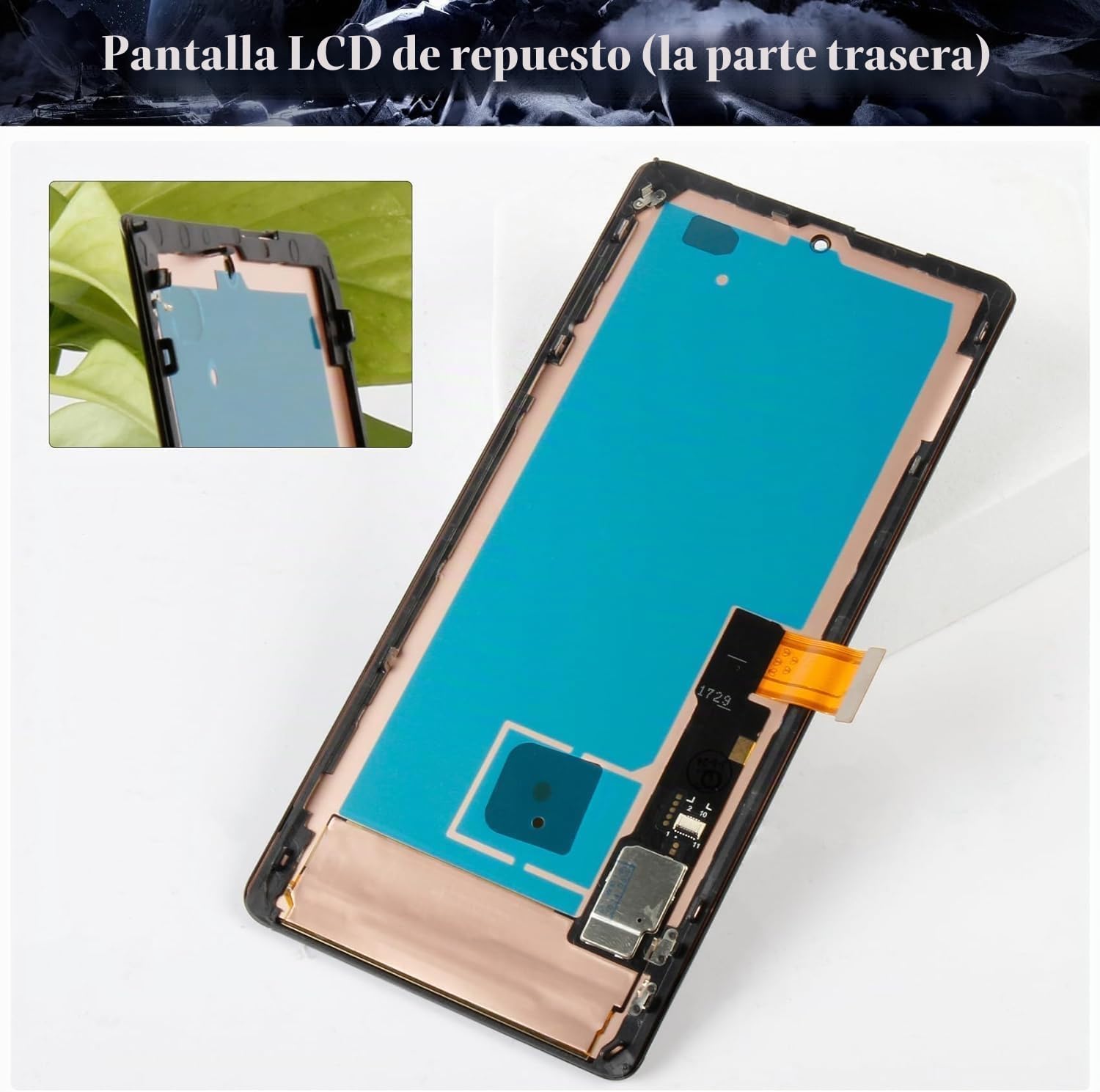OLED para Google Pixel 7 Pro 5G, digitalizador LCD para Google Pixel 7 Pro, pantalla para Google Pixel 7 Pro GP4BC, GE2AE, GFE4J, reemplazo de montaje de pantalla táctil (con marco, negro)