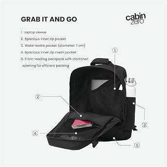 Cabinzero Classic Tech Backpack 28L