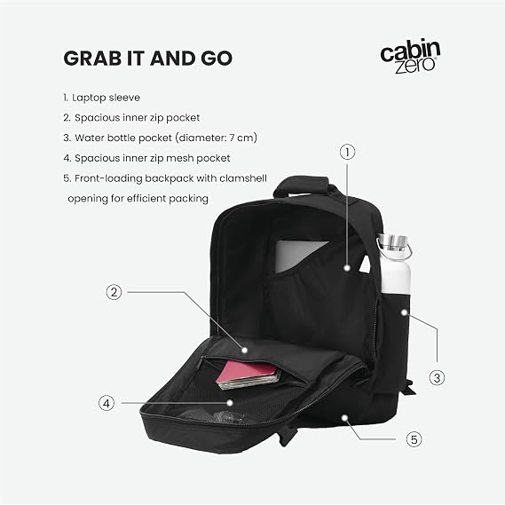 Cabinzero Classic Tech Backpack 28L