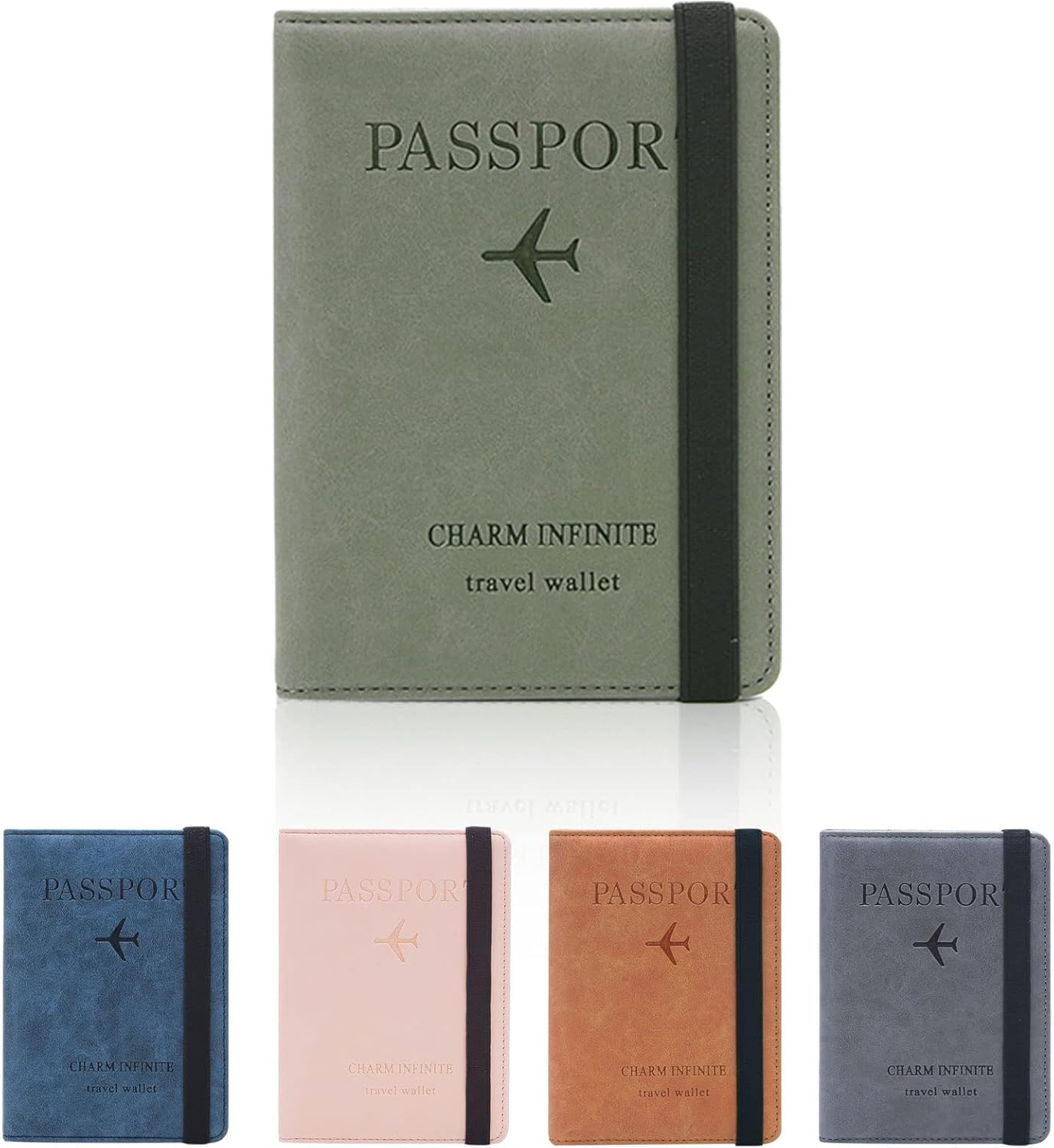 Custodia Passaporto Custodia Per Tessere Di Vaccino In Pelle PU - Foto 3