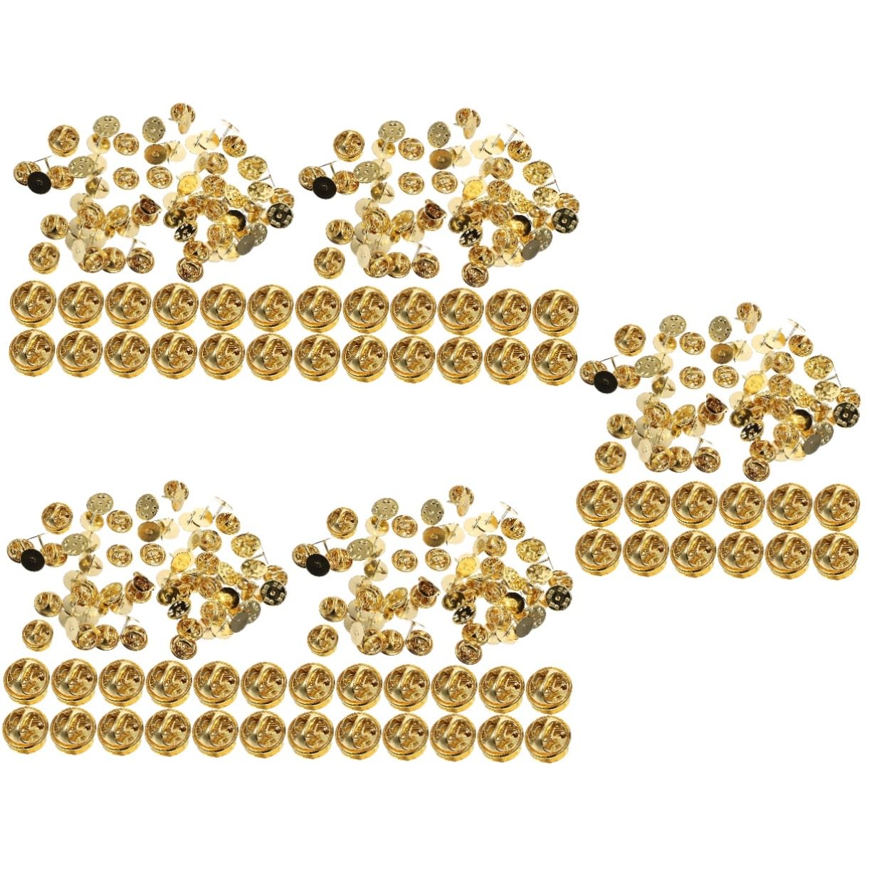 SEWACC 250juegos Pasadores De Seguridad Para Alfileres Accesorios Para Broches Pin De Corbata y Chapas Para Manualidades y Cierre Práctico y Duradero