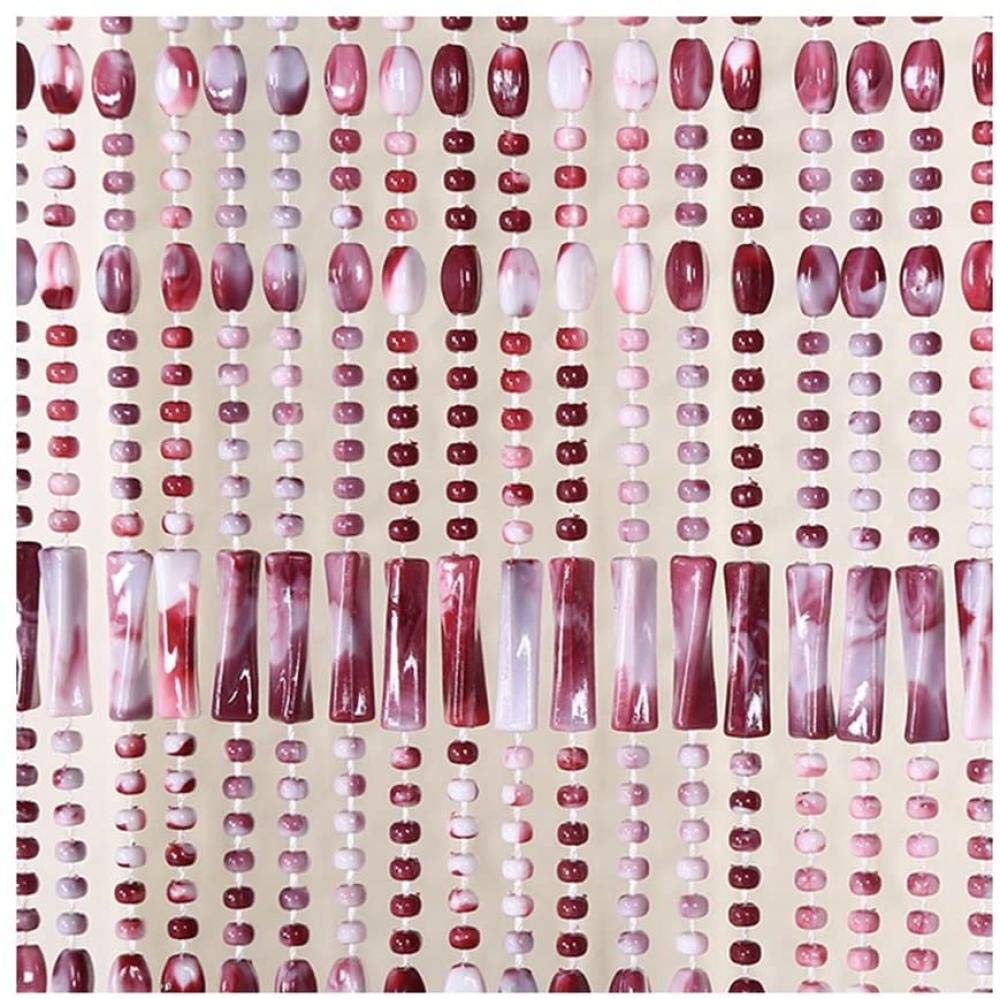 Rideau perlé acrylique anti-regards pour porte d'entrée de chambre et salon 120x185cm