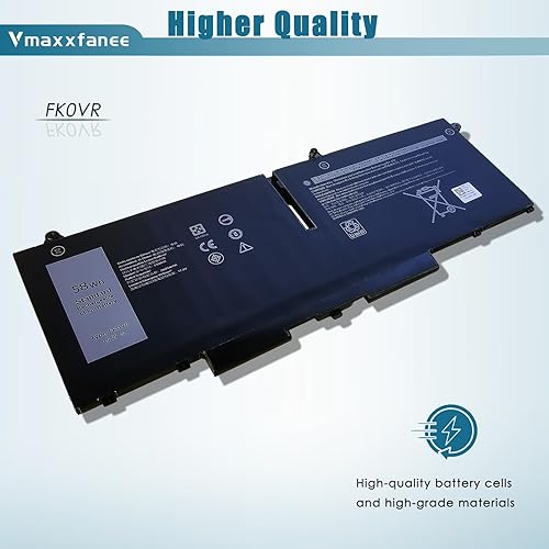 Miniatura 3 de Vmaxxfanee FK0VR FKOVR 58Wh Batería de repuesto para Dell Latitude 5330 7530 7330 7430 Latitude 5330 2-en-17430 2-en-17330 2-en-1 Series FKOVR 8H6WD