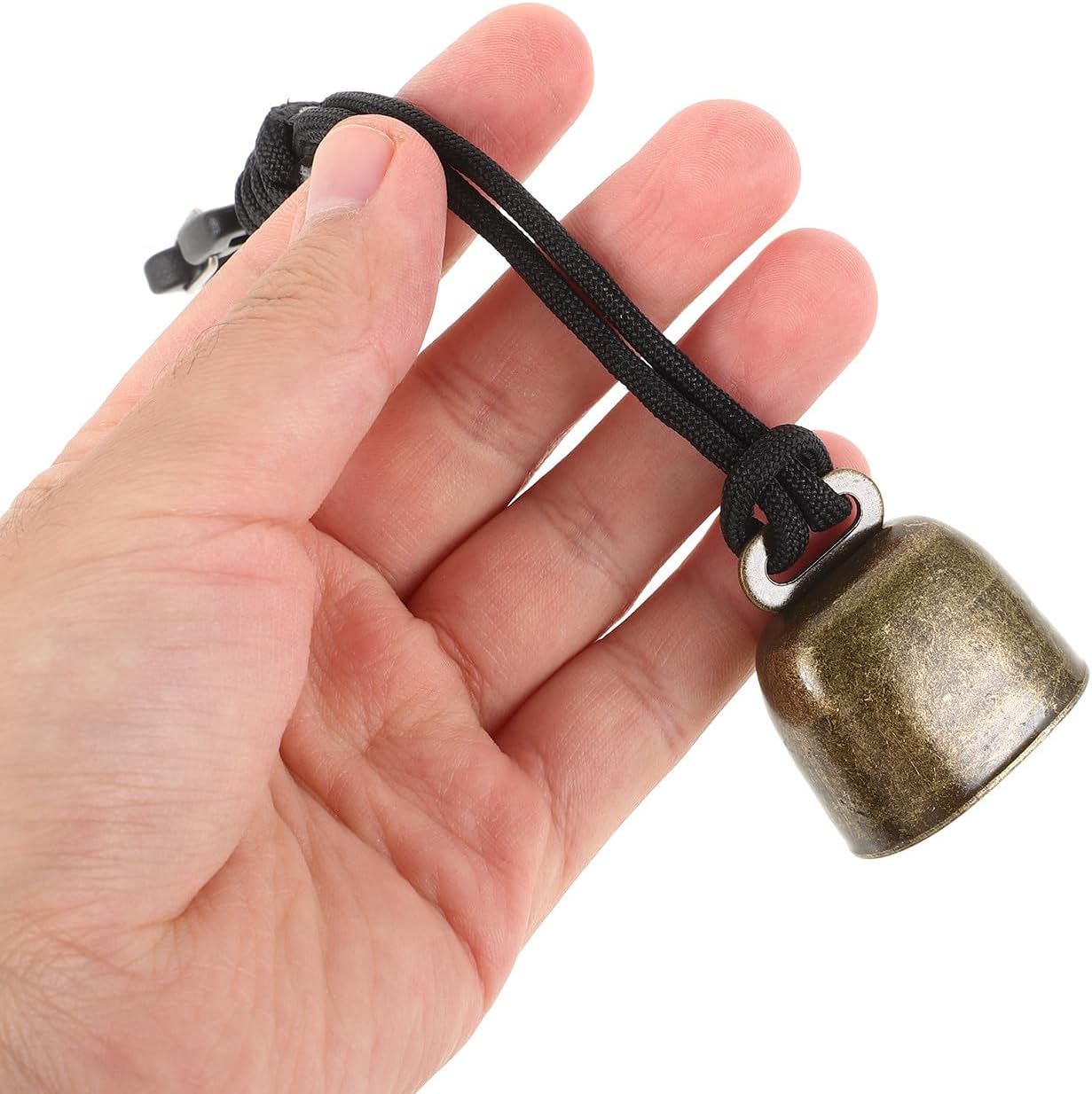 Toddmomy Loud Bear Bells for Hiking 2 Pack Emergency Bell with Rope Outdoor Camping Survival Fishing Pet Collar
