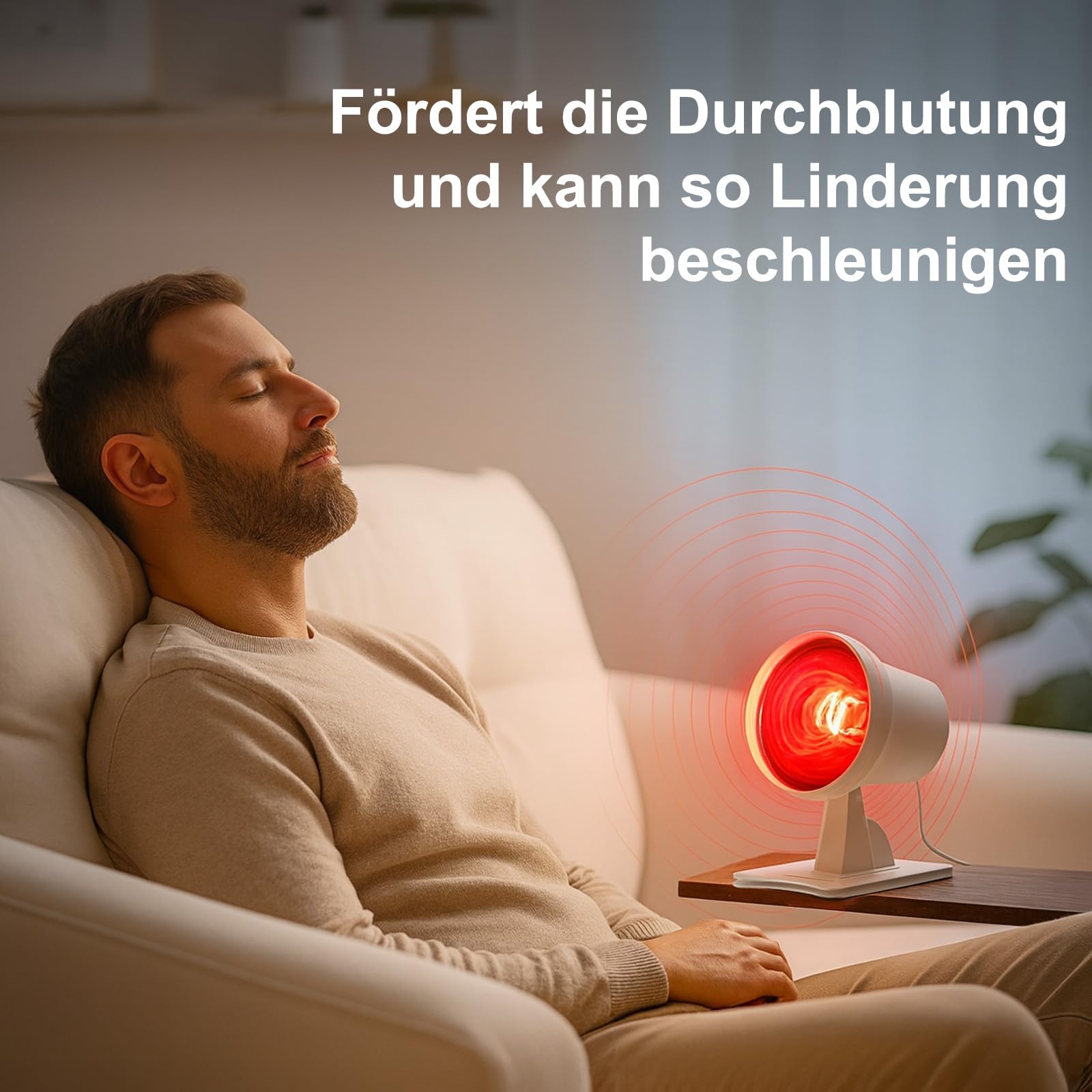 Youyijia Rotlichtlampe 150Watt Infrarotlampe Infrarot Wärmelampe mit Timer | Dimmer für entspannende Wärme, Lockerung & allgemeines Wohlbefinden Die Rotlicht Infrarotlampe perfekt für Zuhause