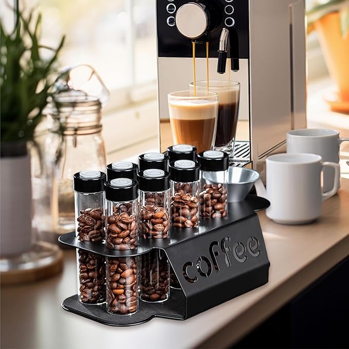 Tubos de Almacenamiento para Granos de Café con Rack miniatura 2