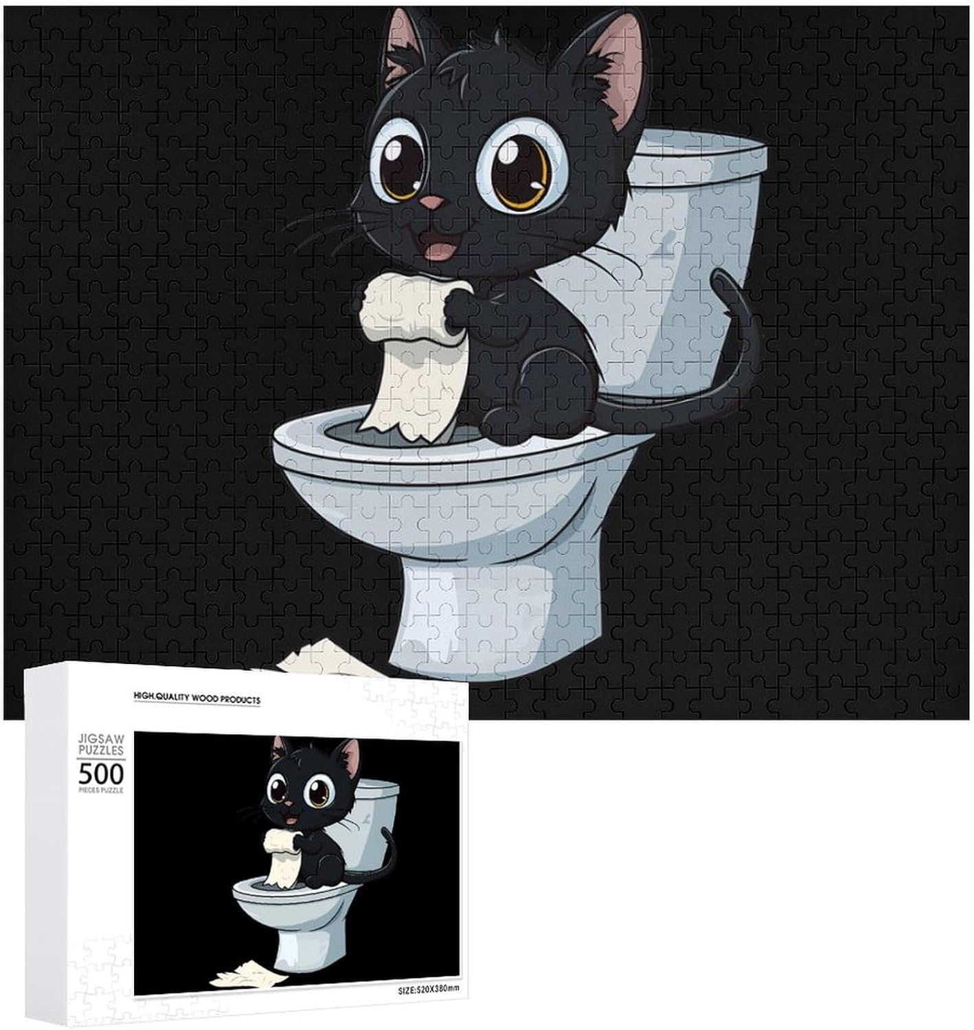 Cat Please Wood Puzzle Challenging Jigsaw Puzzles for Women Men