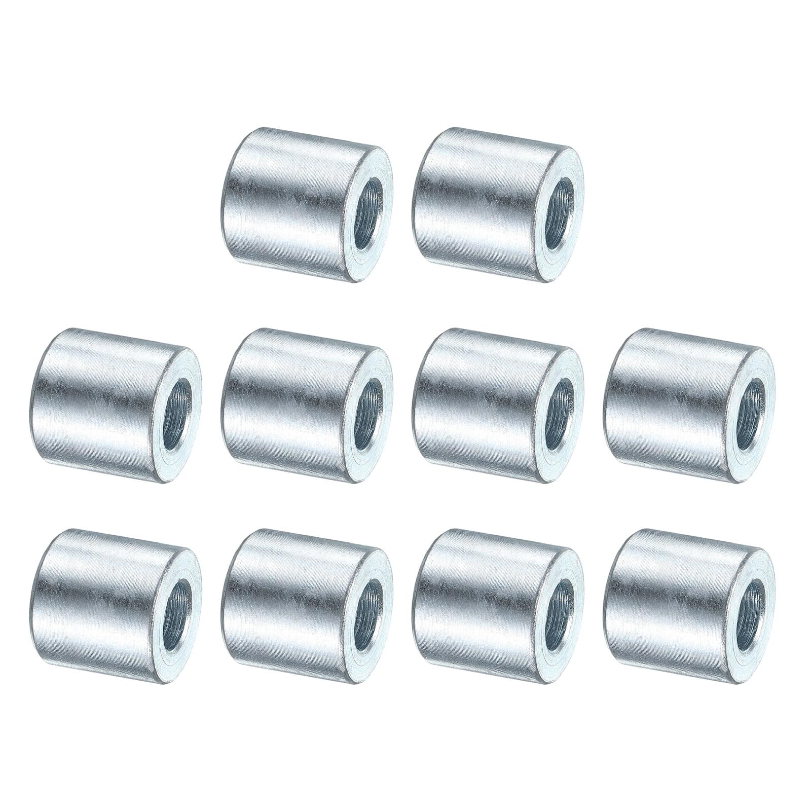 Entretoise ronde en métal galvanisé 0,95x1,9x2,9 cm tubulaire non filetée pour boulon