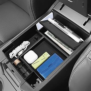 BIBLOZ Center Console Organizer(with secret compartment) for Toyota 4Runner 2010-2022 2023 2024 Accessories,Insert Armrest Console Tray