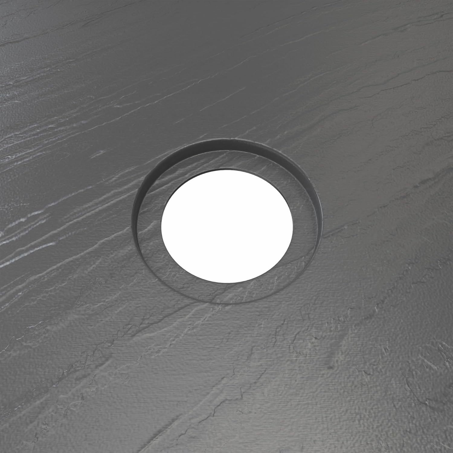 DreamLine SlimLine 36 inch D x 60 inch W x 2 3/4 inch H Center Drain Single Threshold Shower Base in Slate Gray