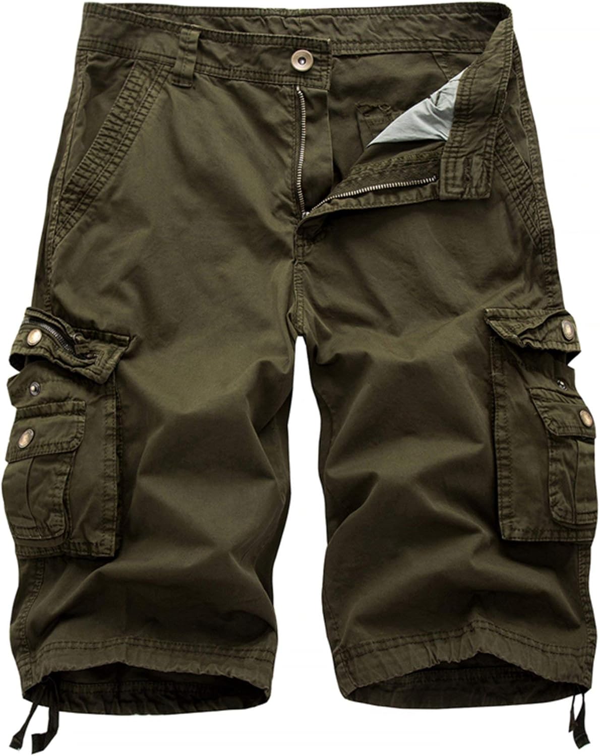 Men's Twill Cargo Shorts - Multi - Pocket, Lightweight & Durable, Ideal for Outdoor Activities