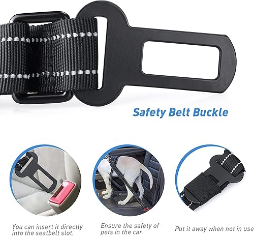 Miniatura 3 de Hotsky Correa táctica para perro resistente para perros medianos y grandes que tiran, 4-6 pies, resistente correa elástica para perro que absorbe