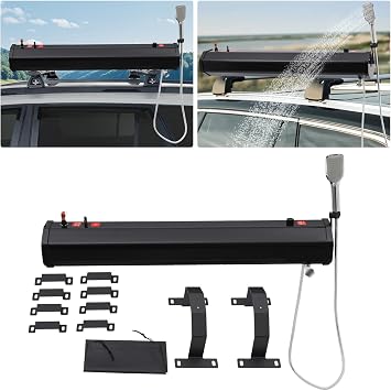 7.93 Gallon Self-Pressurized Water Tank for Camping Showers,Roof Rack Mount Road Shower,Bumper Mount or Bed Mount Vehicle Water Storage for Trucks & Off Road Vehicles 30L