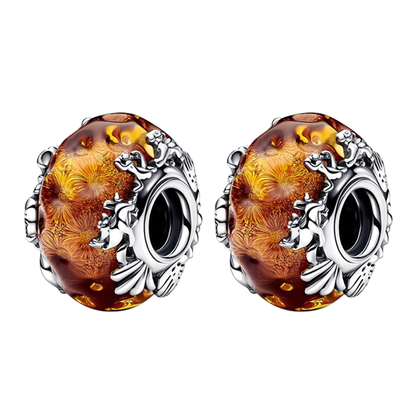 Annmors 925 Sterlingsilber Clip Stopper Sicherheitskette Charms für Armband und Kette, für Pandora
