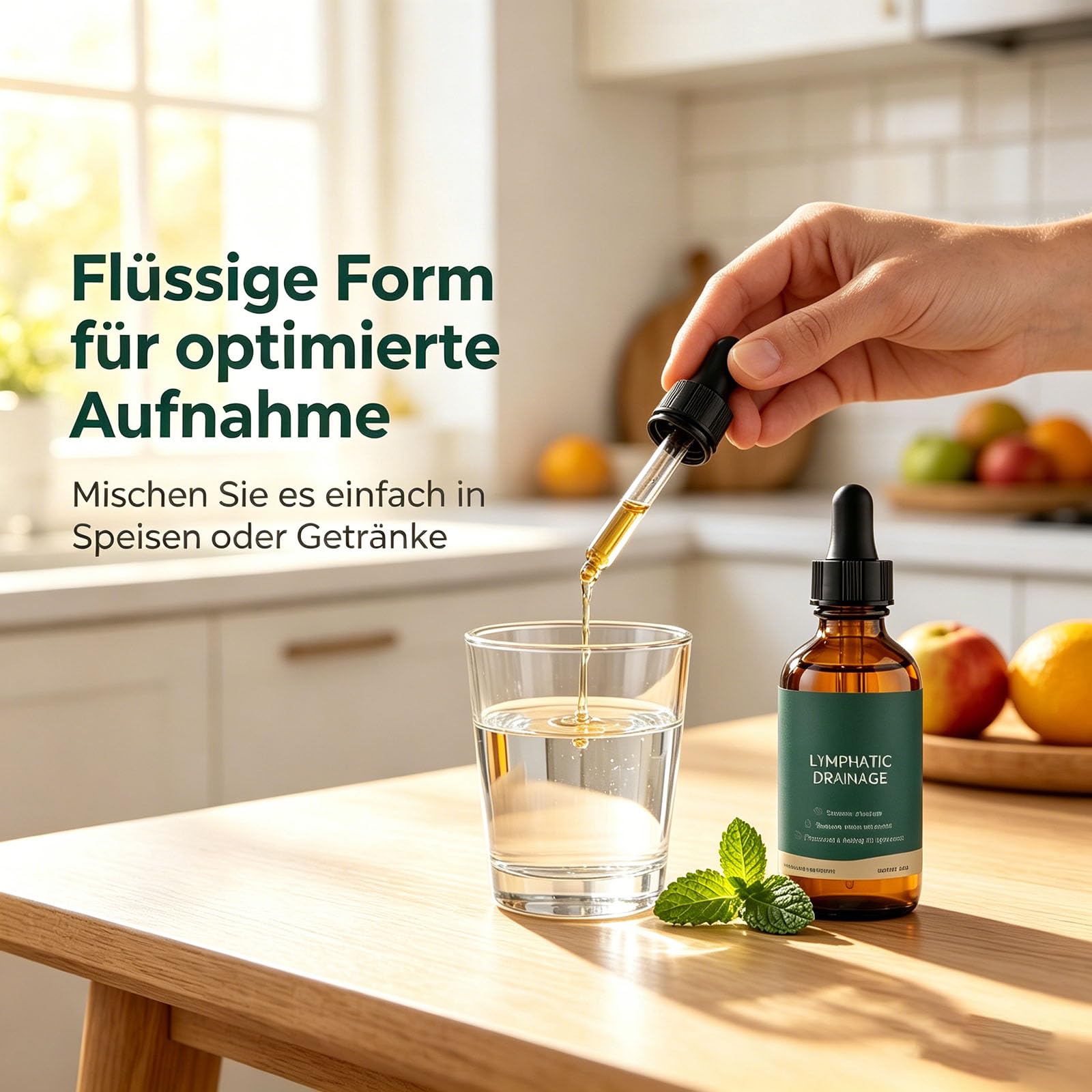 Zynea Lymphdrainage Tropfen, Lymphatic Drainage Tropfen, Unterstützung des Wasserhaushalts, Natürliche Inhaltsstoffe, für Männer und Frauen, 2pcs