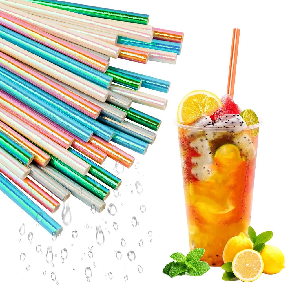 Lot De 4 Pailles à Cocktail Réutilisables, Paille Télescopique En Acier