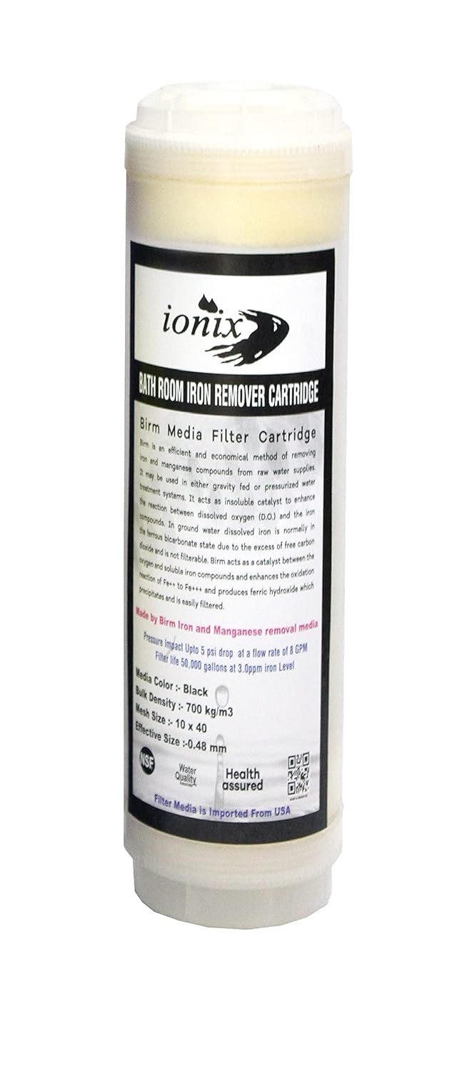 IONIX Birm Media Based Iron Filter Cartridge for Water Purifier Spare